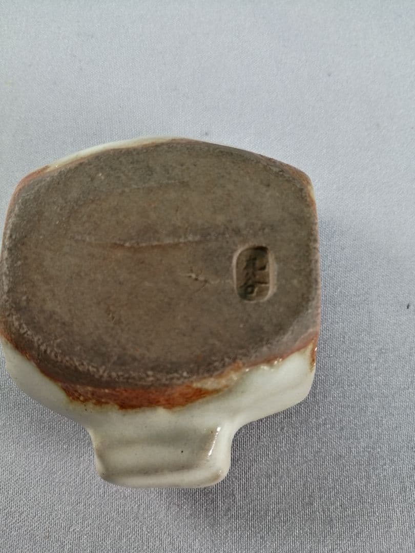 【茶事具】九谷焼青磁槌香合　香合326