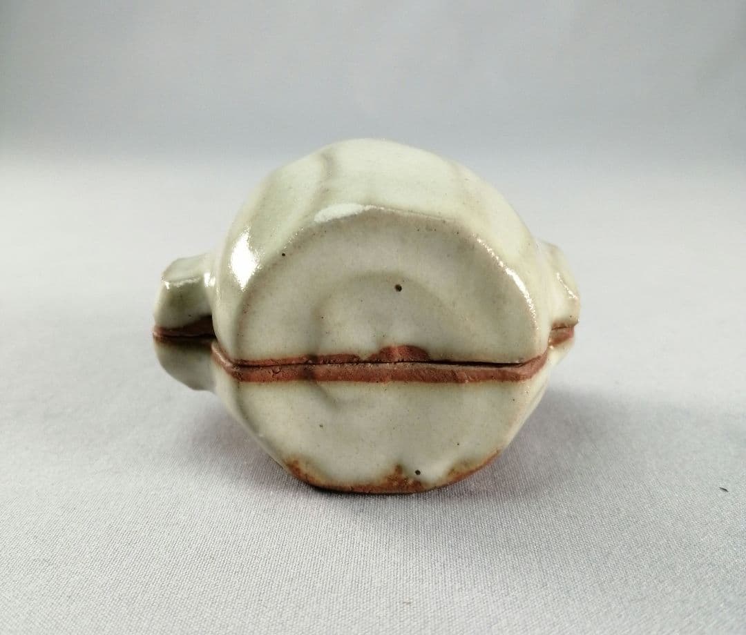 【茶事具】九谷焼青磁槌香合　香合326