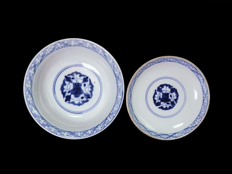 大聖寺伊万里　金襴手　丸紋　鳥に柘榴の図　蓋付鉢　B291AS-CPk