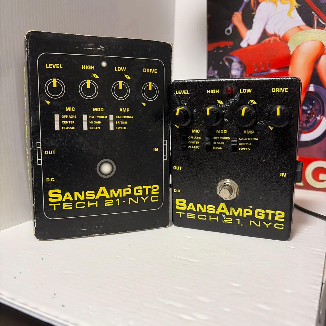 Tech 21 SansAmp GT2 ギターエフェクター　動作OKですが訳アリ