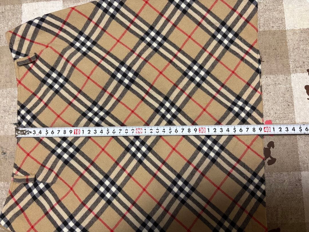 Burberry blue label ノヴァチェック柄　ウール100%