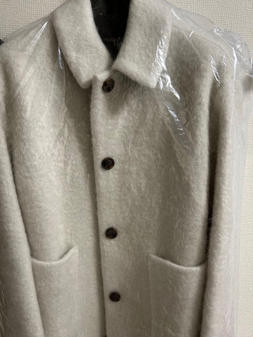 yori ステンカラーシャギーコート　38