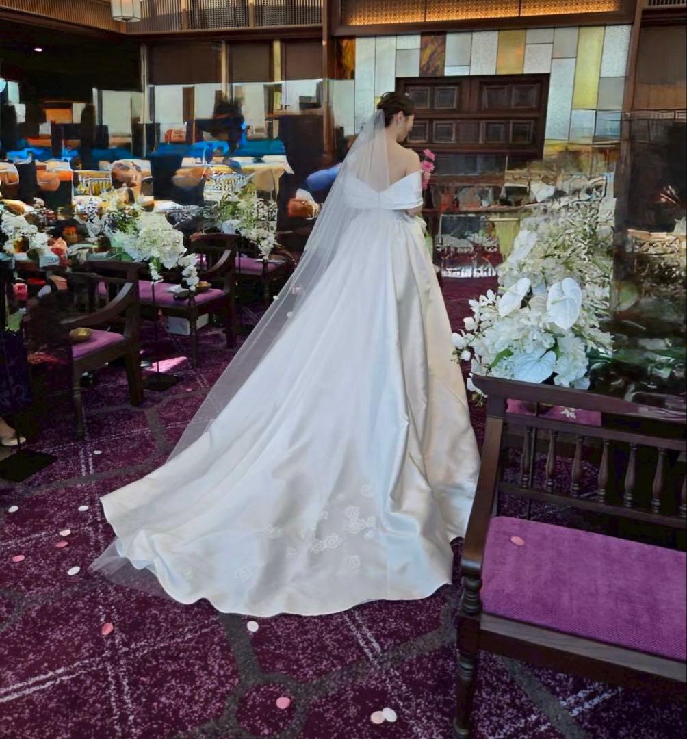 【m】ウエディング　ベール　ロングベール　トリート