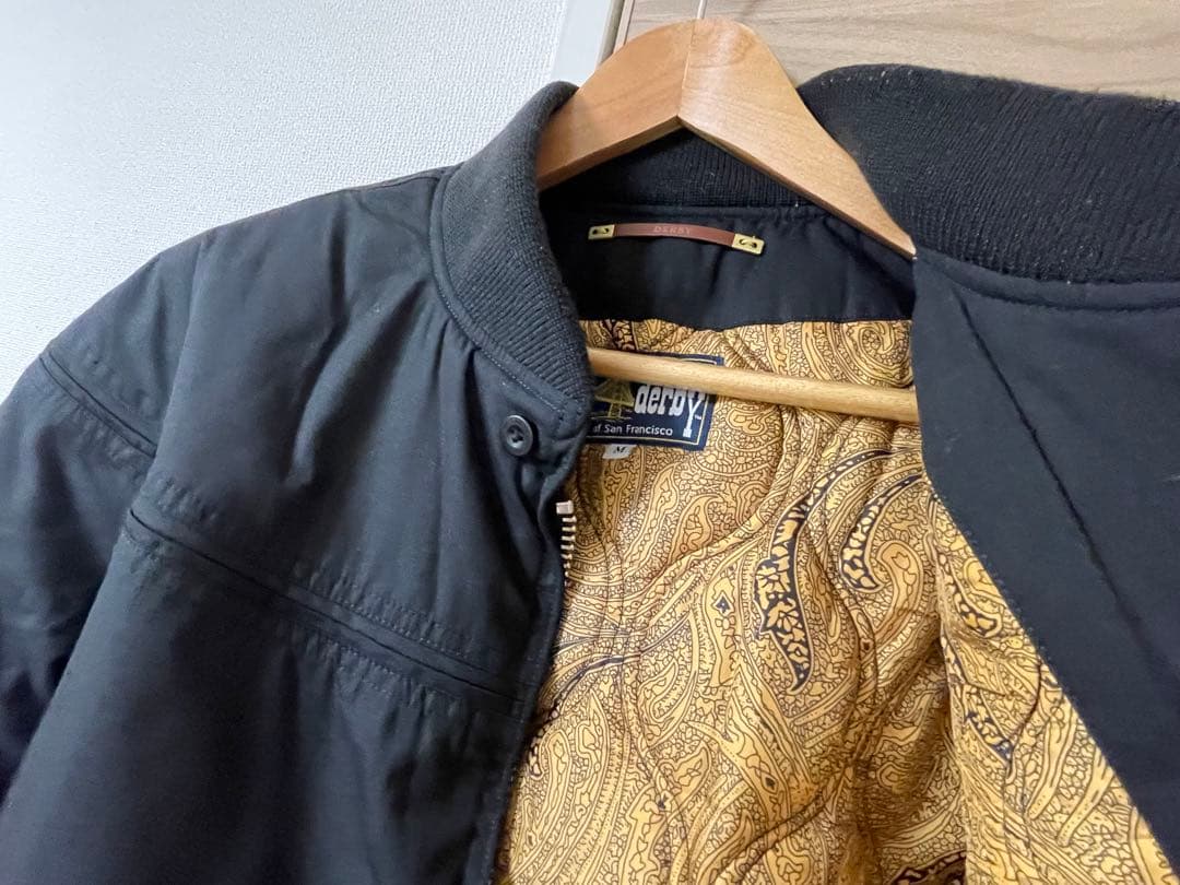 ダービージャケット　ダービーオブサンフランシスコ　M 黒金　キムタク