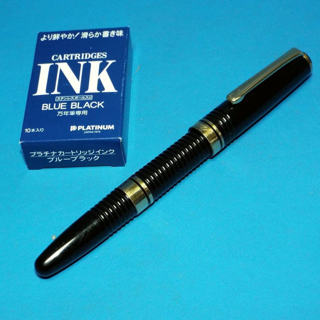 PLATINUM プラチナ 万年筆 #3776 ギャザード 14K 細字 文房具