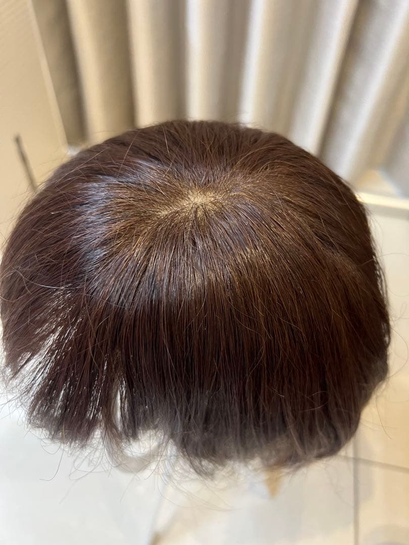 天使のマニッシュショート人毛ミックスウィッグ