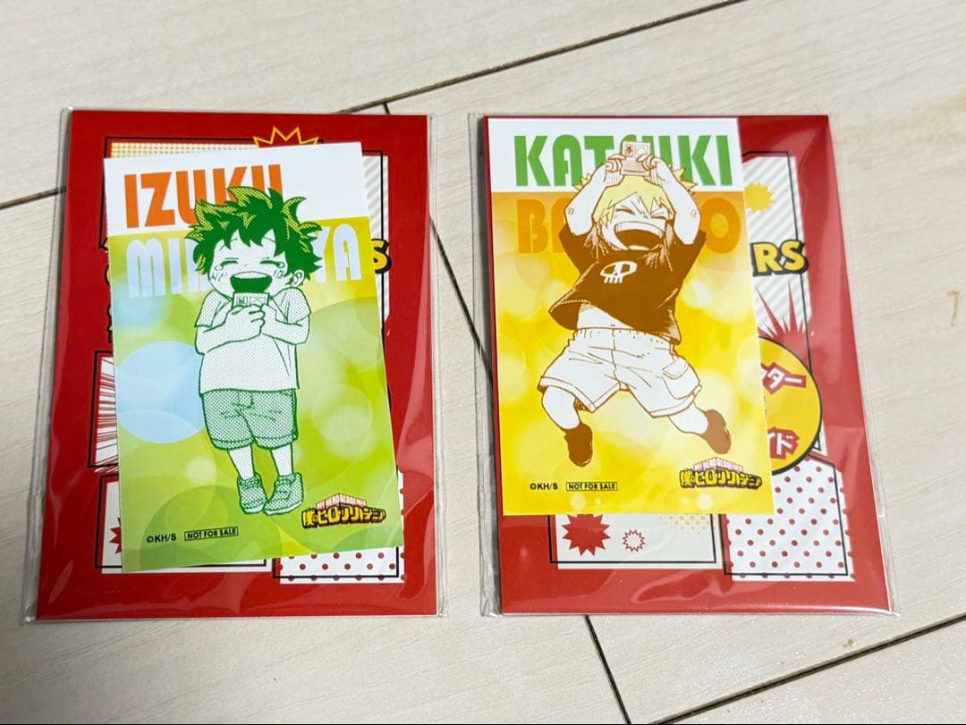 僕のヒーローアカデミア アートステッカー　特典 オリジナルブロマイド　2種セット