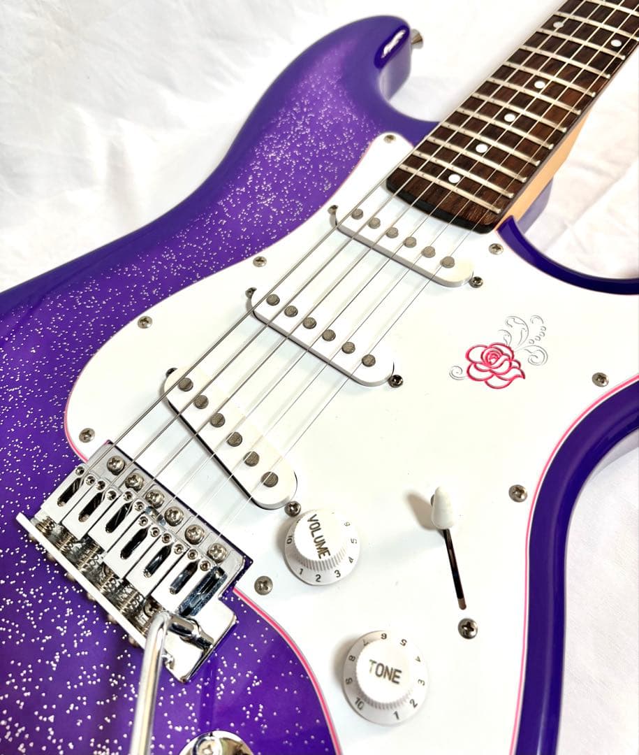 【新品弦張替済】Gypsy Rose ストラトキャスター パープル