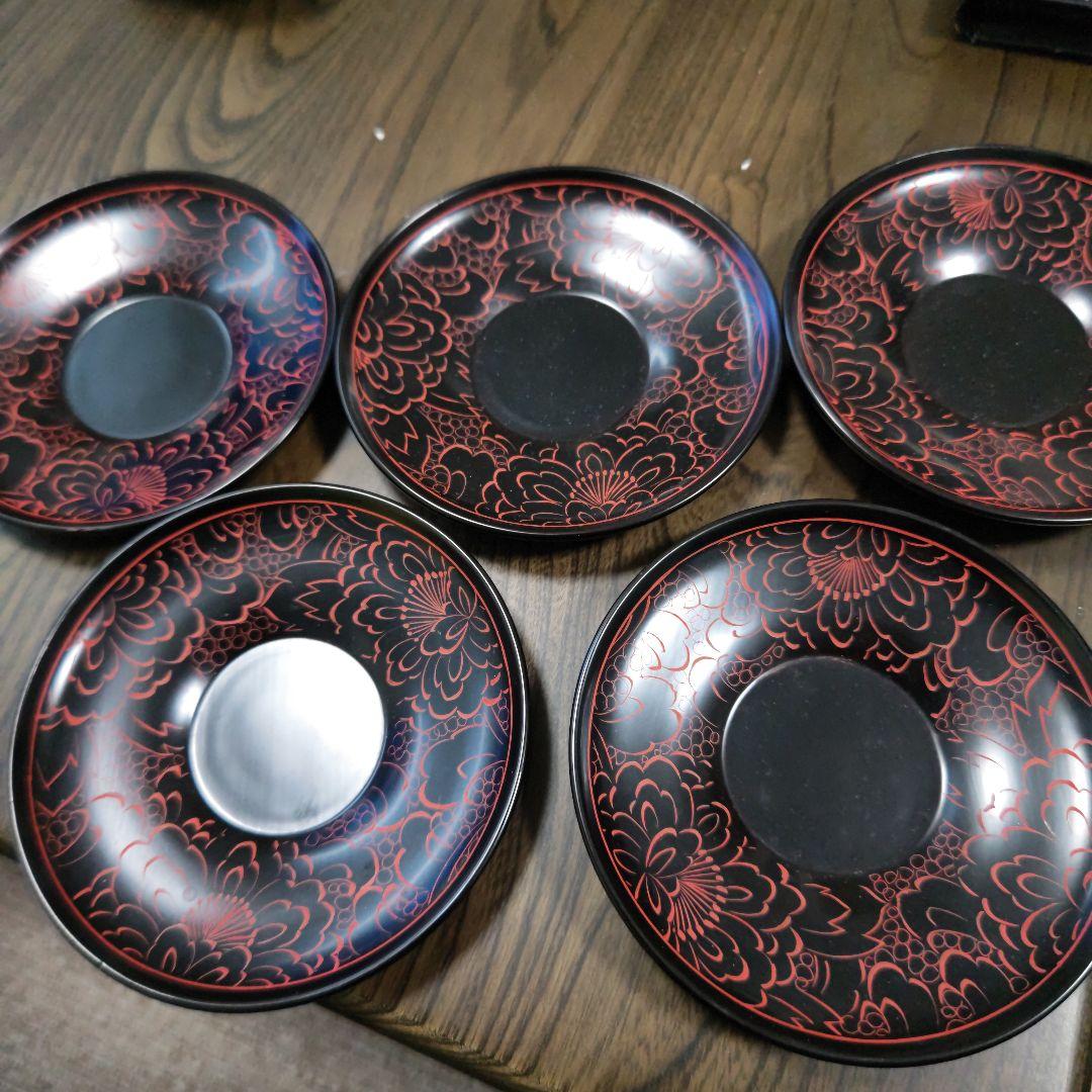 輪島塗　湯呑み5客組