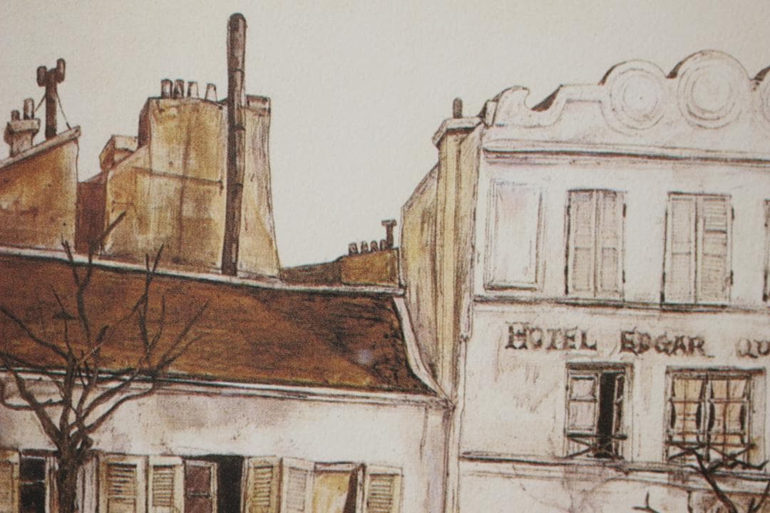 藤田嗣治 エスタンプリトグラフ ホテルエドガーキネ 75部限定