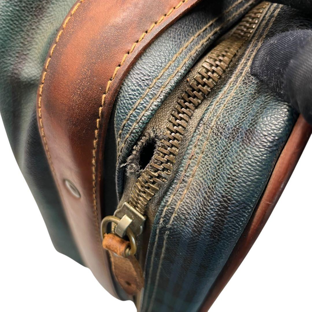 【希少】ラルフローレン トラベルバッグ ブラックウォッチ PVC レザー 大容量