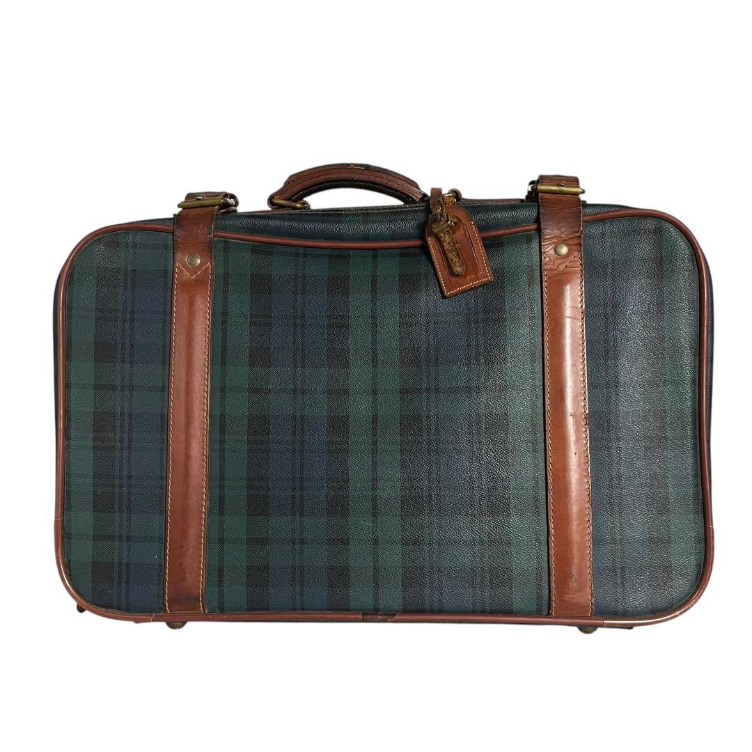 【希少】ラルフローレン トラベルバッグ ブラックウォッチ PVC レザー 大容量