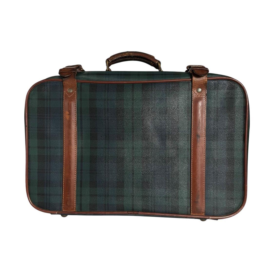 【希少】ラルフローレン トラベルバッグ ブラックウォッチ PVC レザー 大容量