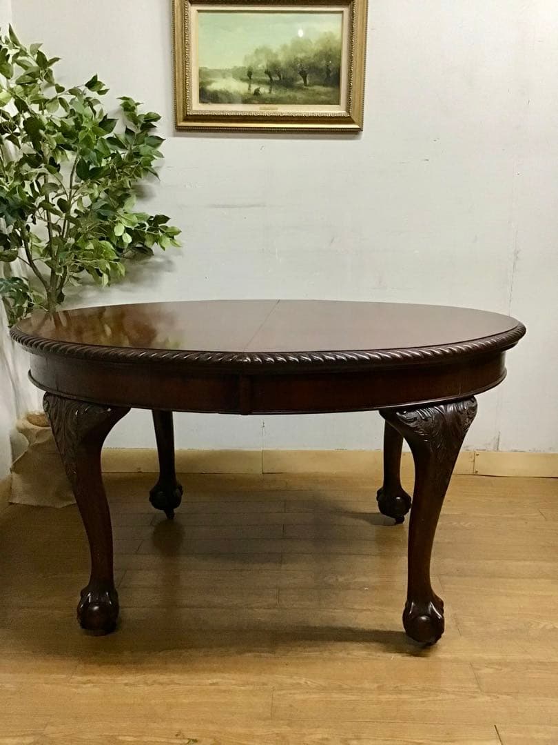 UZZY☆管360☆イギリス製☆チッペンデールエクステンションテーブル