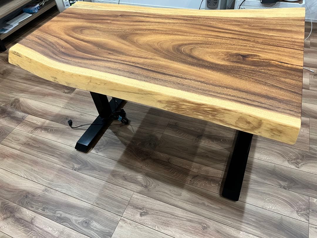 た*い様 モンキーポッド一枚板 PCデスク、ダイニングテーブル用