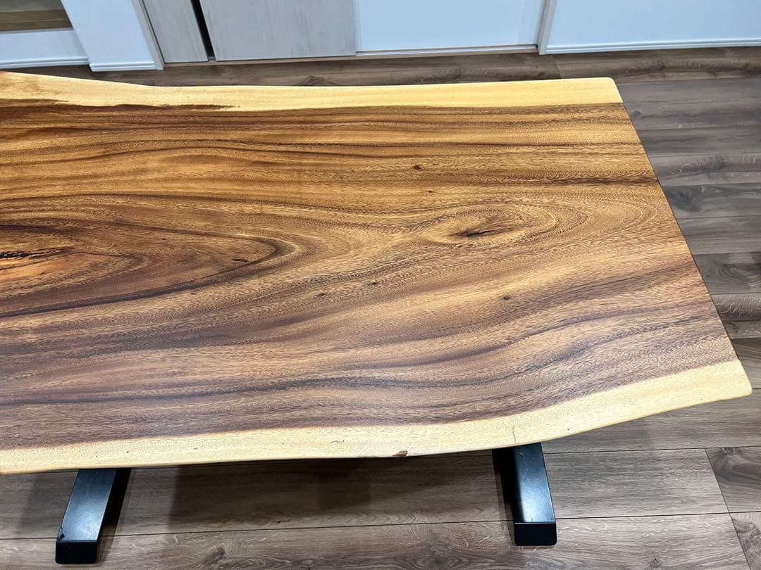 た*い様 モンキーポッド一枚板 PCデスク、ダイニングテーブル用