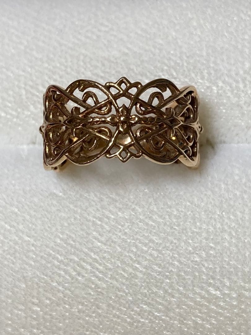 ぺ*ん様 agete CLASSIC アガット K10 YG 9号 リング　中古