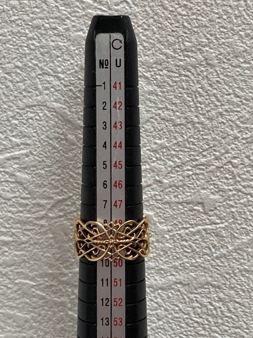 ぺ*ん様 agete CLASSIC アガット K10 YG 9号 リング　中古