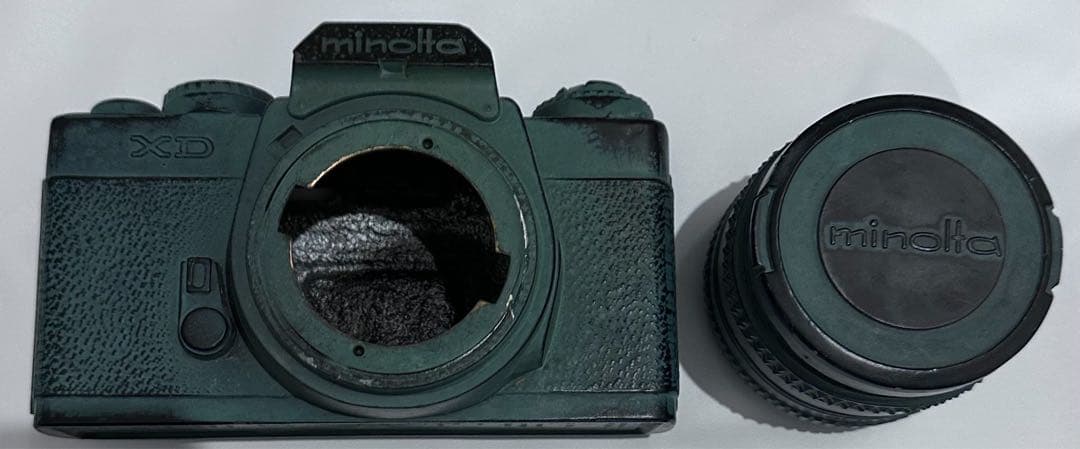 昭和レトロ MINOLTA XD カメラ型 貯金箱 実物大