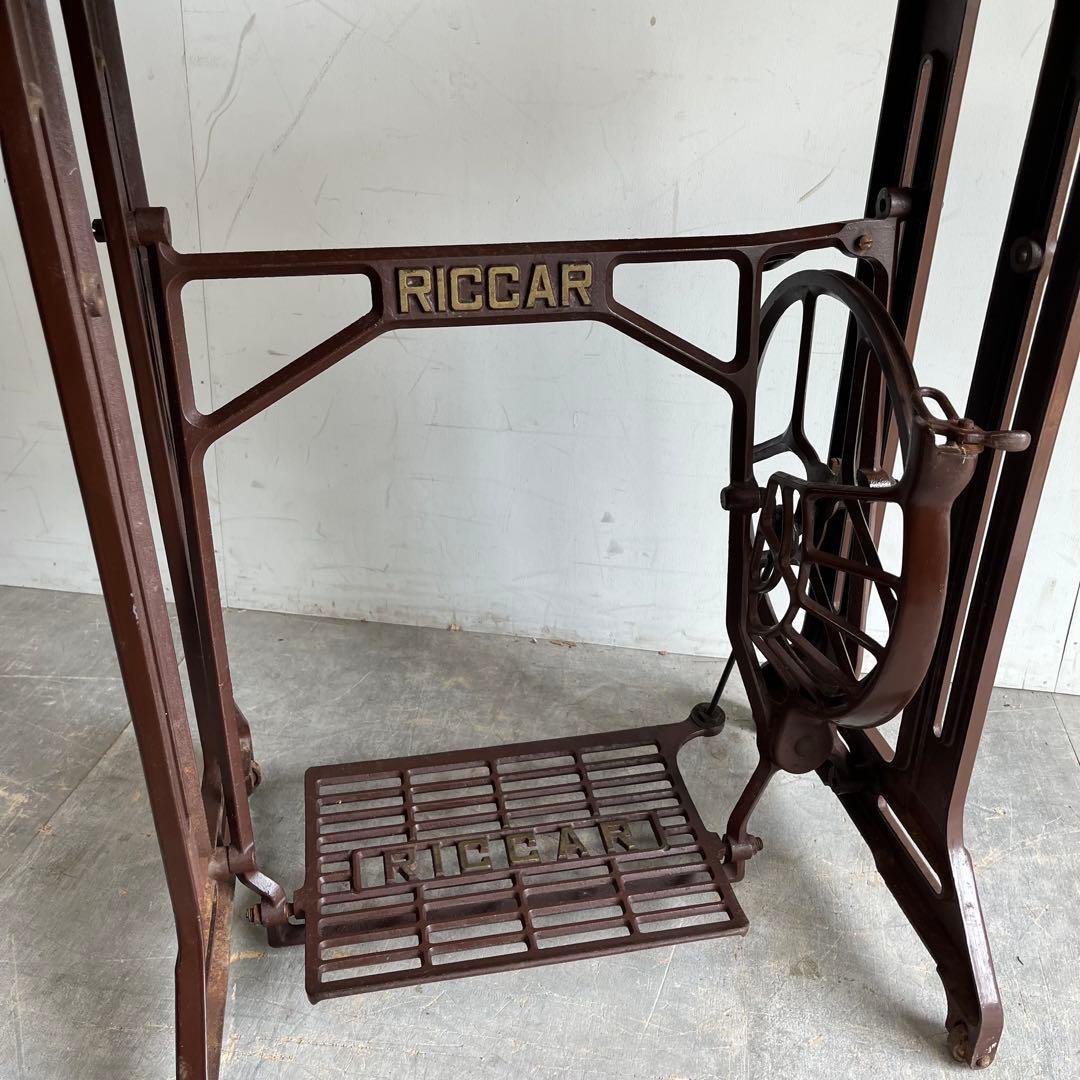 アンティーク ミシン脚 リメイク テーブル 古材 一枚板 昭和レトロ z540