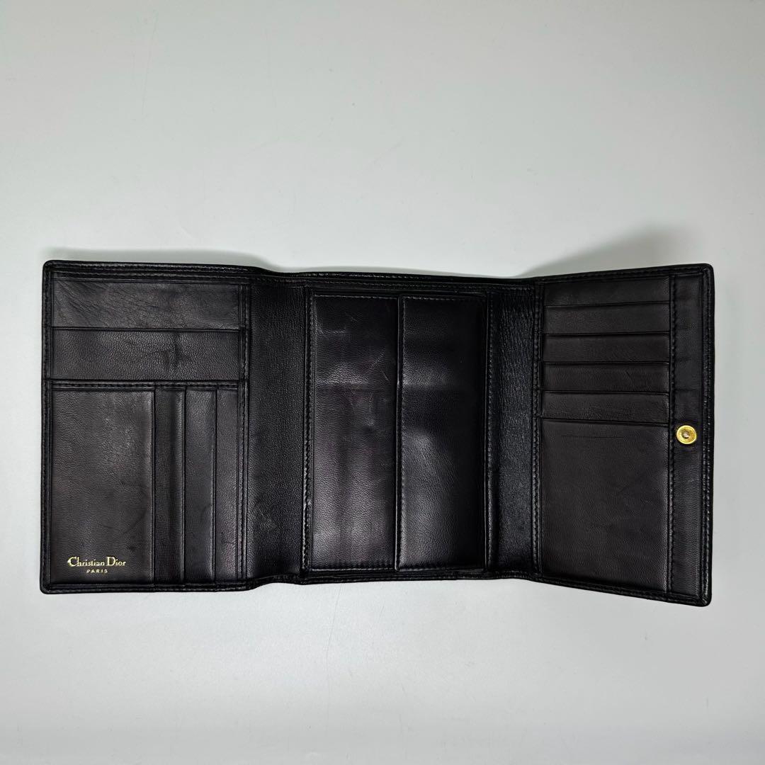 【美品】 DIOR ディオール レディディオール レザー 折り財布 w4