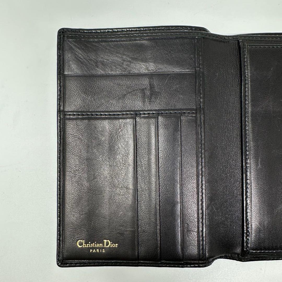 【美品】 DIOR ディオール レディディオール レザー 折り財布 w4