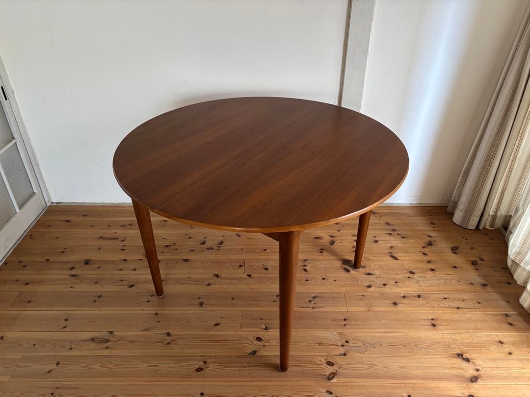 Jentique/ジェンティーク ラウンドエクステンションテーブル