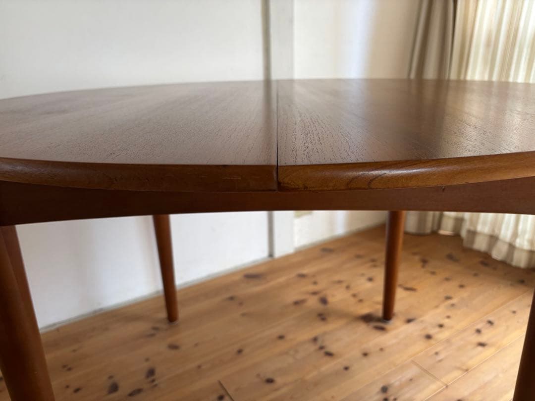 Jentique/ジェンティーク ラウンドエクステンションテーブル