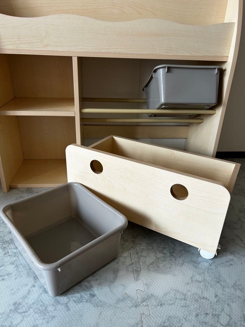 ナチュラル本棚・絵本棚・マガジンラック