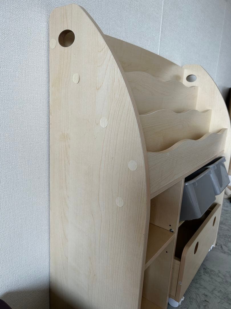 ナチュラル本棚・絵本棚・マガジンラック