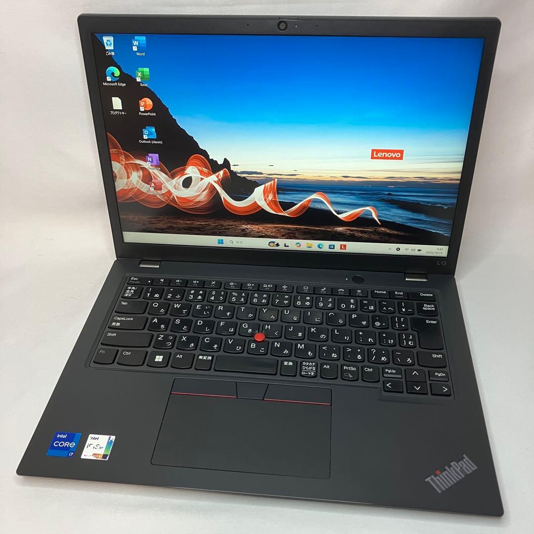 美品 ThinkPad L13 第13世代 i7 16GB 512GB オフィス