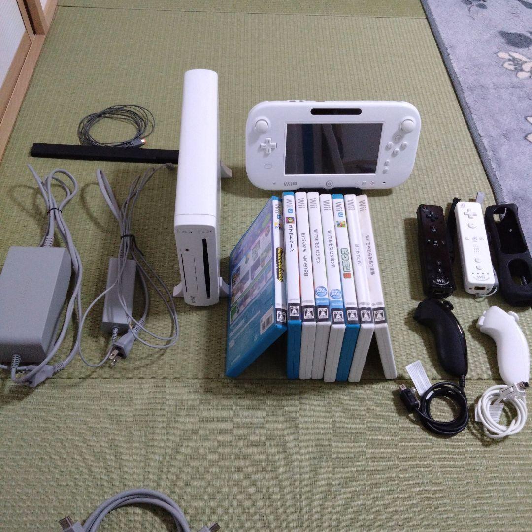 【ソフト８本付】Nintendo Wii U WII U 　SHIRO