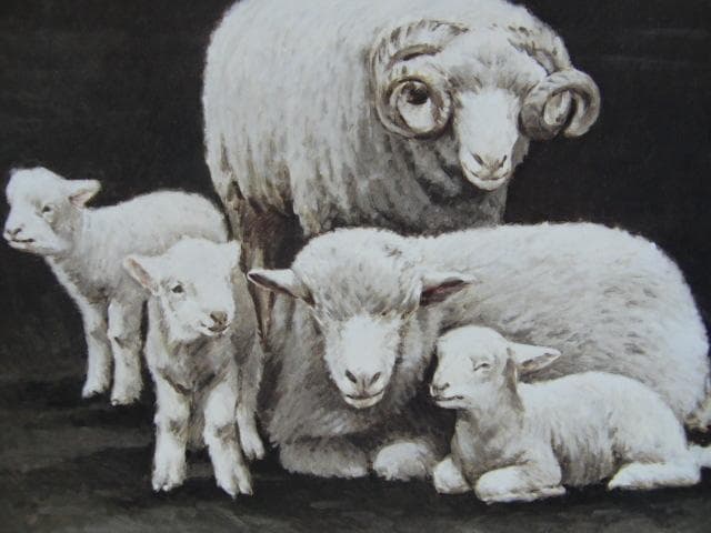 奈良岡正夫、【絆】、希少な額装用画集より、新品額装付