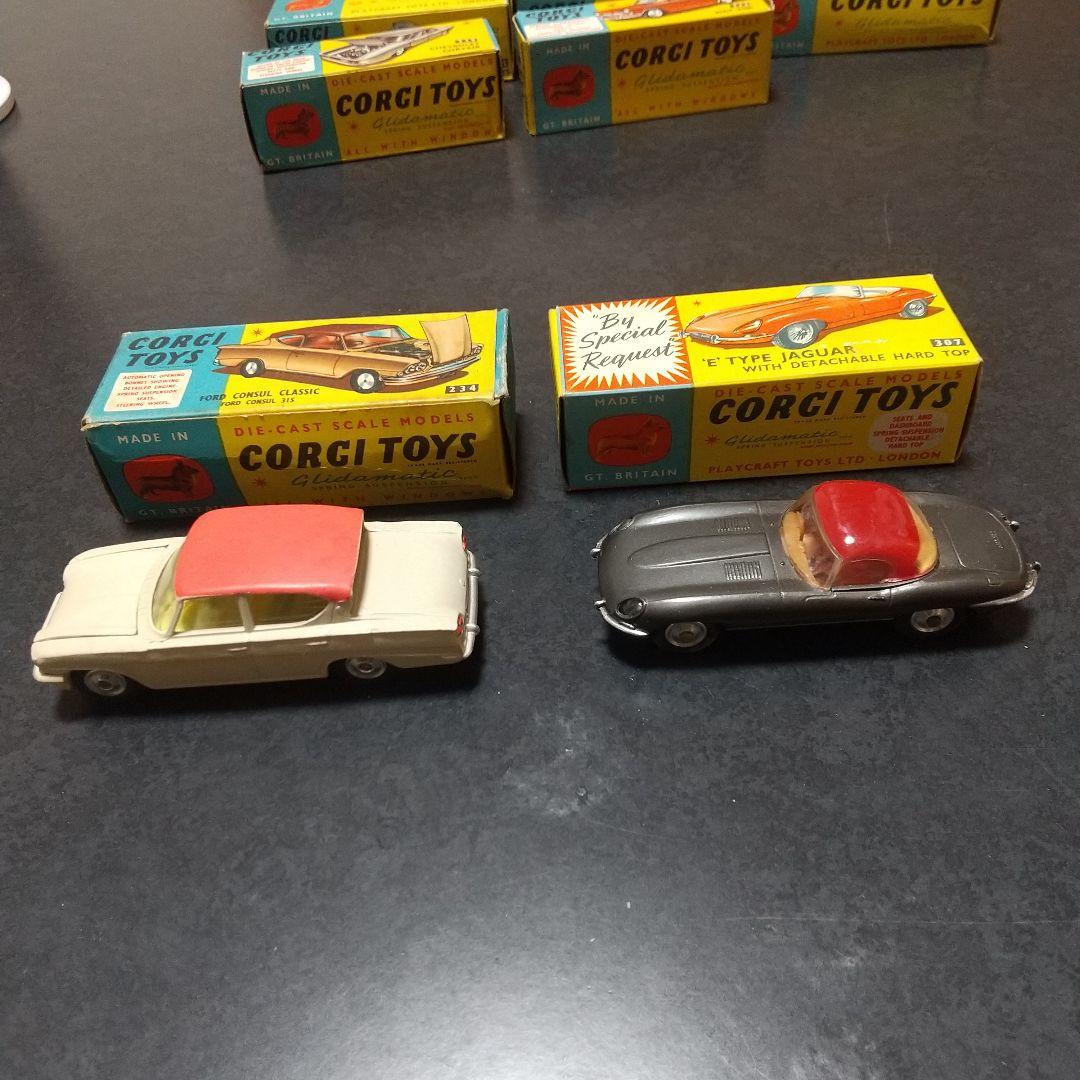 lesney models of yesteryear 9台とcorgi7台