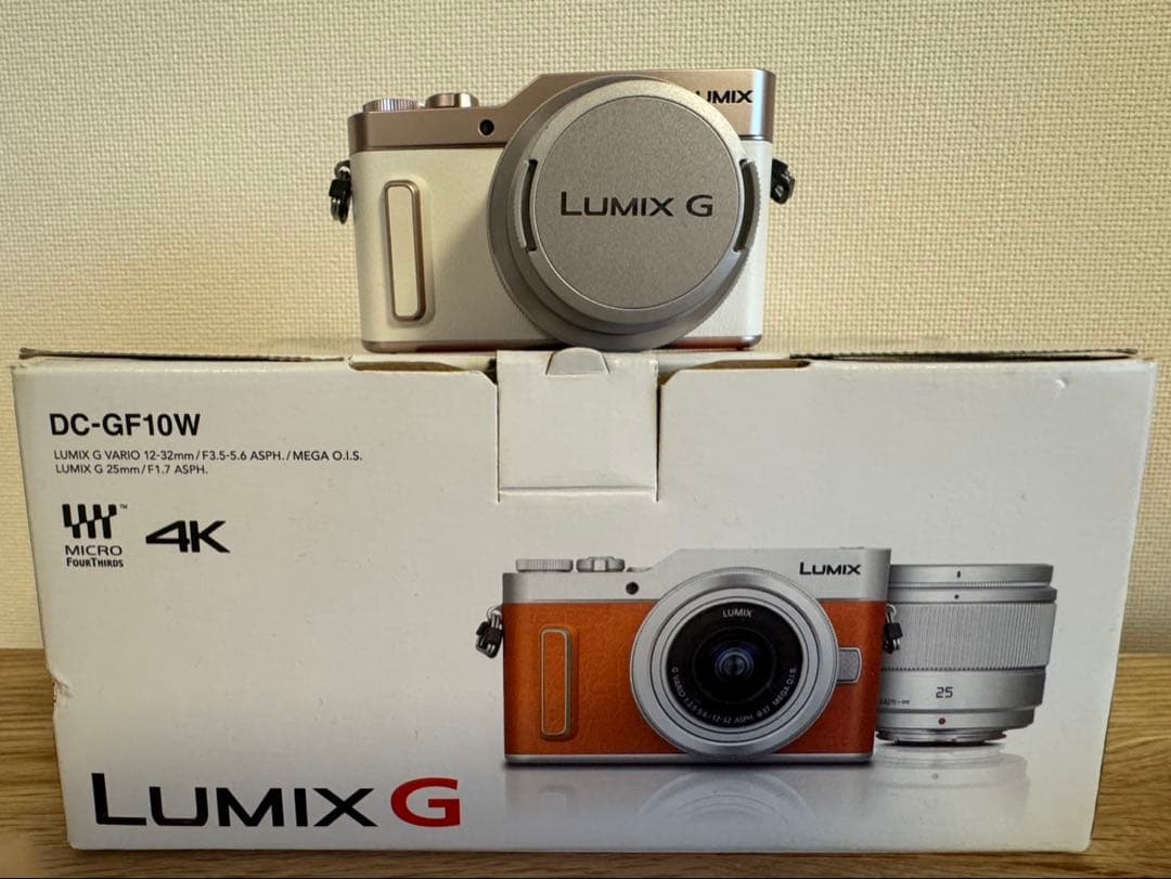 Panasonic LUMIX DC-GF10 ホワイト　解説本付き レンズ2本