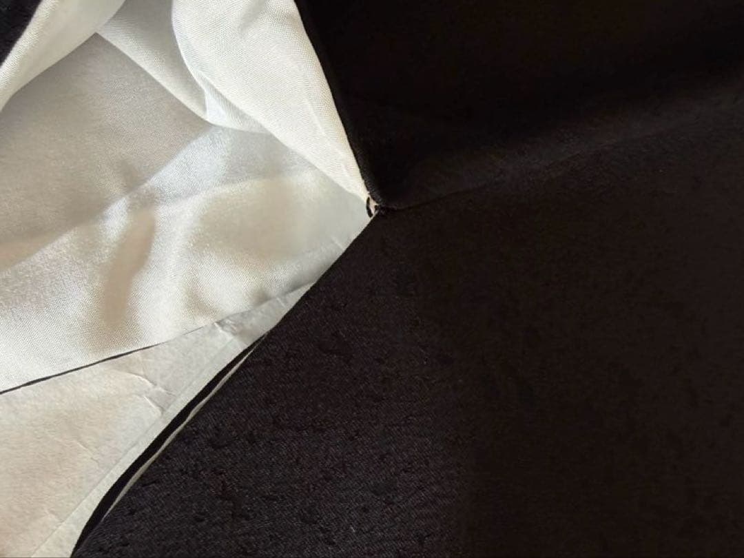 二尺袖　振袖　訪問着　黒地　松 梅 藤