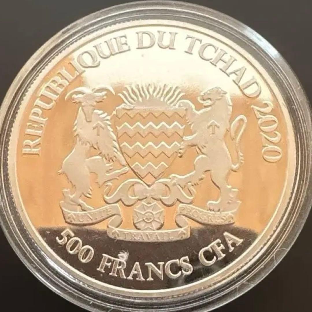 2020年 チャド ケルト馬銀貨　1オンス カプセル付き　訳あり