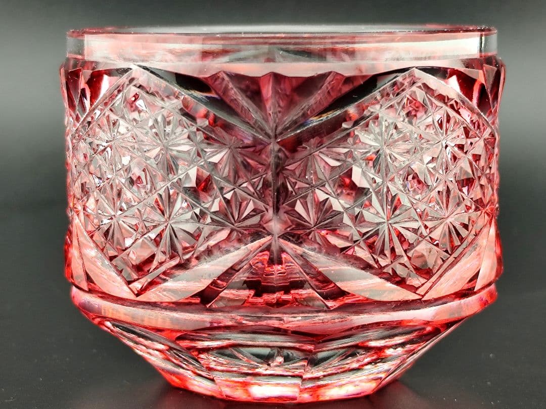 定価49500円☆薩摩切子 ぐい呑み 猪口 酒器（切子、江戸切子、薩摩切子）