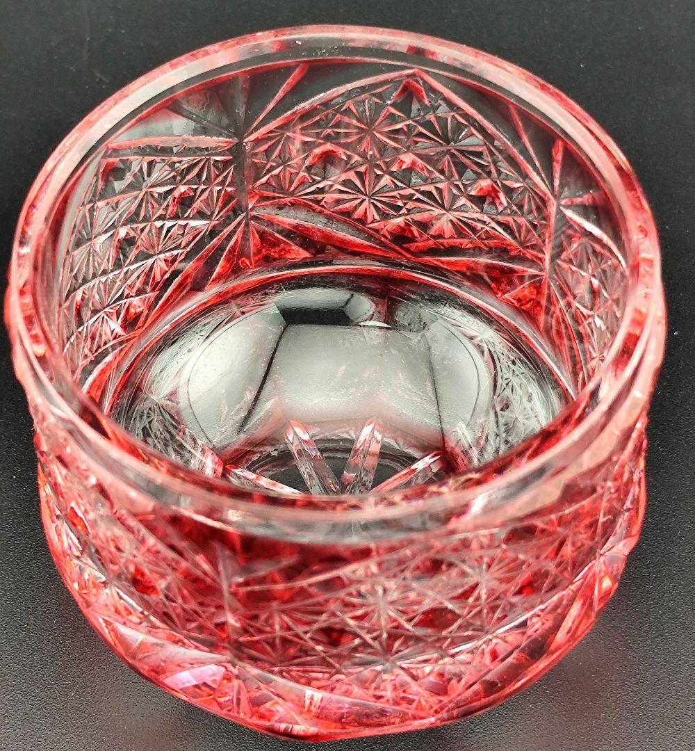 定価49500円☆薩摩切子 ぐい呑み 猪口 酒器（切子、江戸切子、薩摩切子）