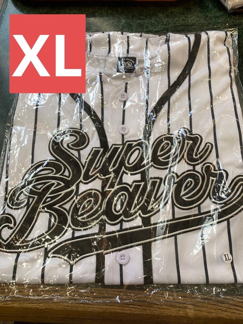 SUPER BEAVER ベースボールシャツ ストライプ XLサイズ