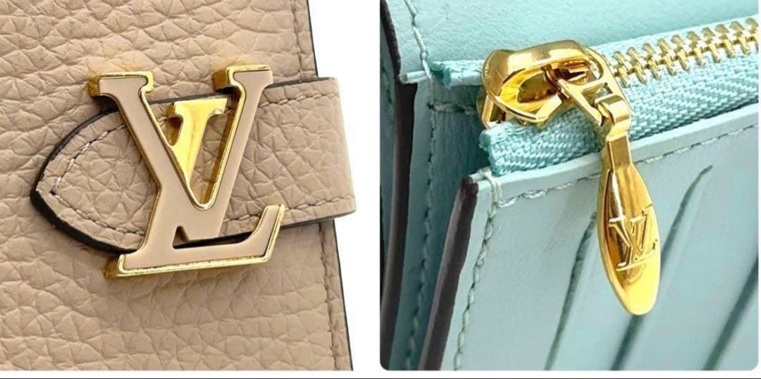 【ゆかっち】 ルイヴィトン ヴェルティカルウォレットコンパクト グレージュ