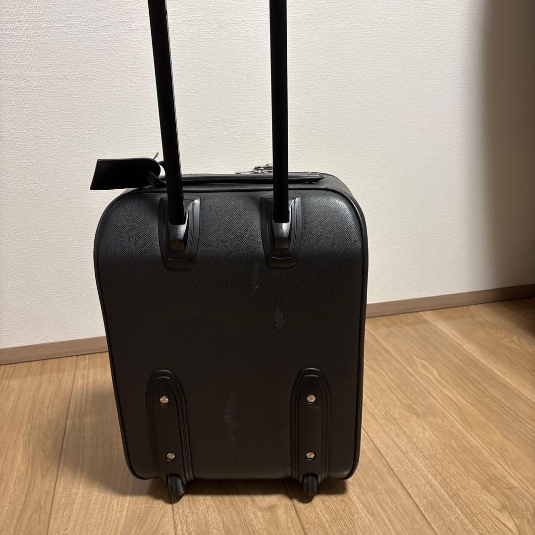 【ルイヴィトン】ぺガス45 タイガ スーツケース 皮革 黒 機内持ち込みサイズ