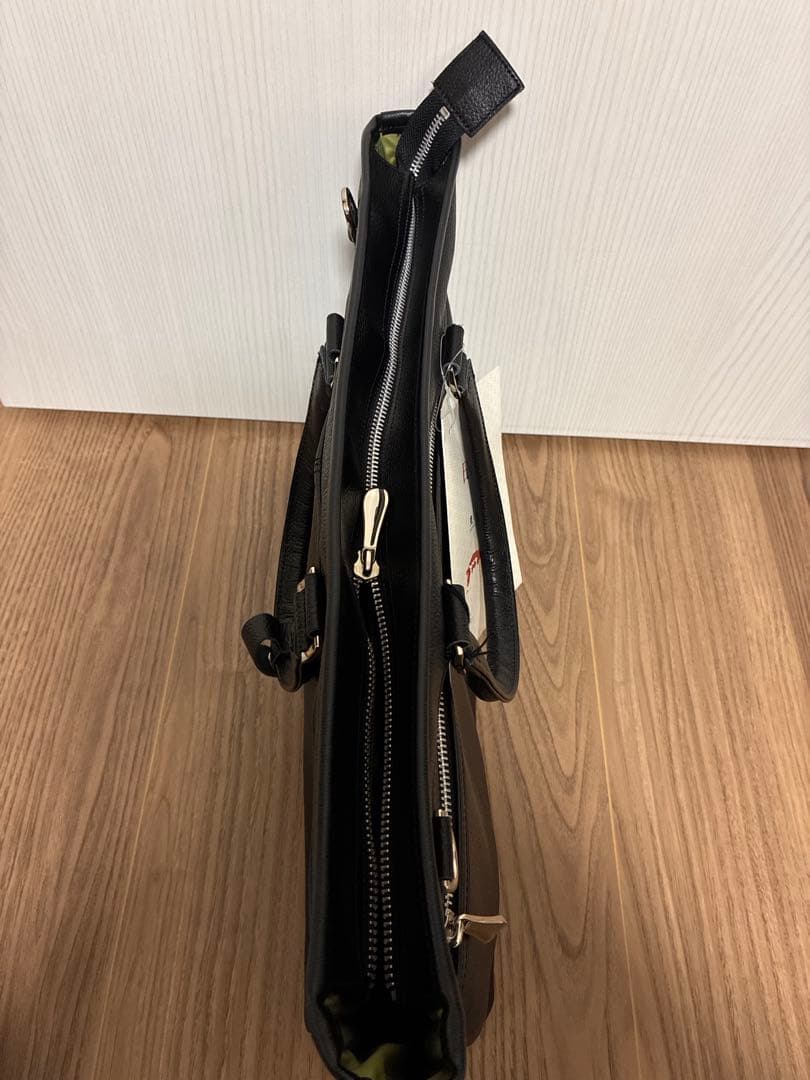 豊岡鞄 牛革　2way ビジネスバッグ A4 トートバッグ 黒色