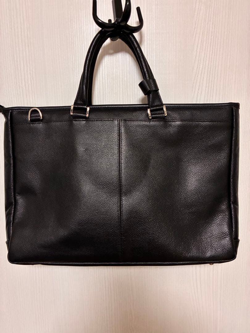 豊岡鞄 牛革　2way ビジネスバッグ A4 トートバッグ 黒色