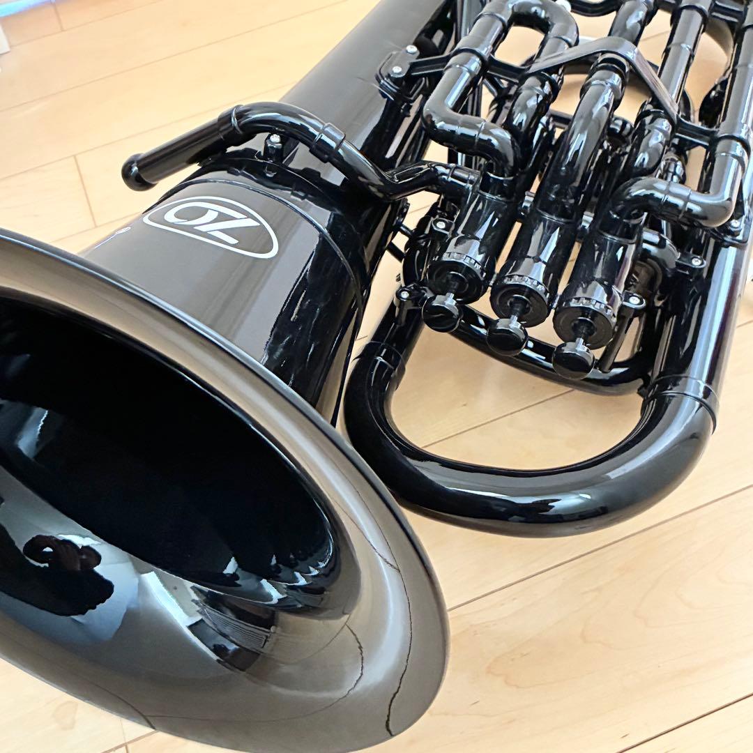 ZO EU-05 プラスチックユーフォニアム マウスピース,ソフトケース付 黒