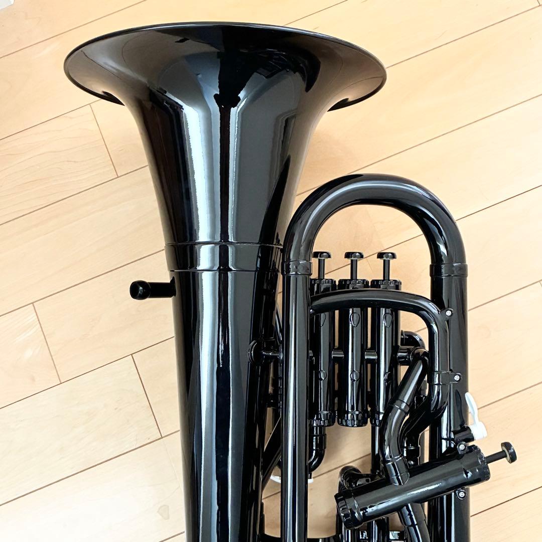 ZO EU-05 プラスチックユーフォニアム マウスピース,ソフトケース付 黒