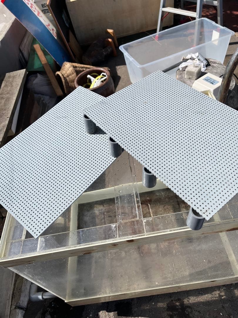 ゼンスイ活魚濾過層、ゼンスイ活魚水槽用濾過層、オーバーフロー濾過層、スノコ付