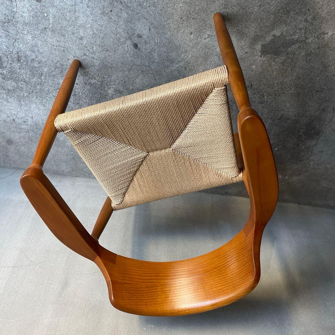 ペーパーコード　ダイニングアームチェア　天然木無垢材