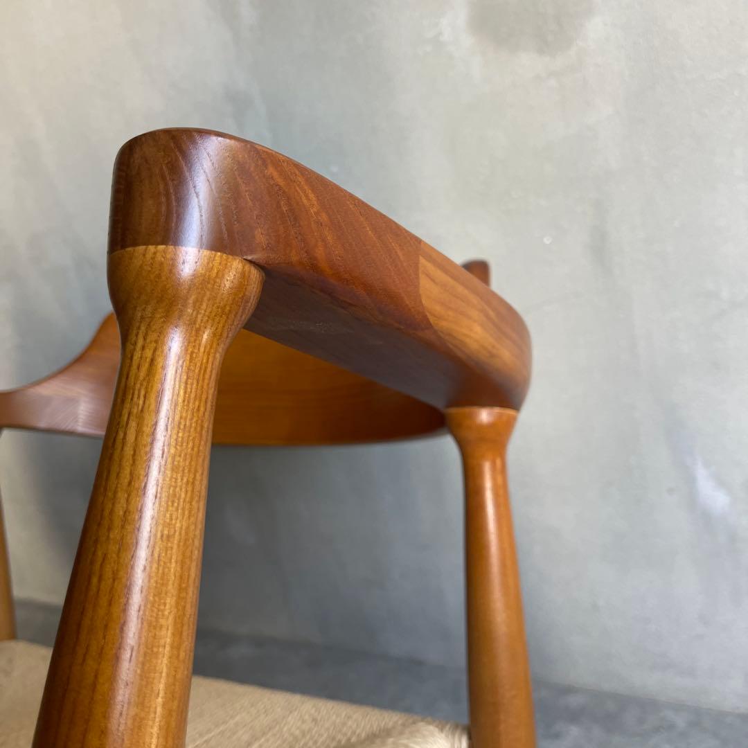 ペーパーコード　ダイニングアームチェア　天然木無垢材
