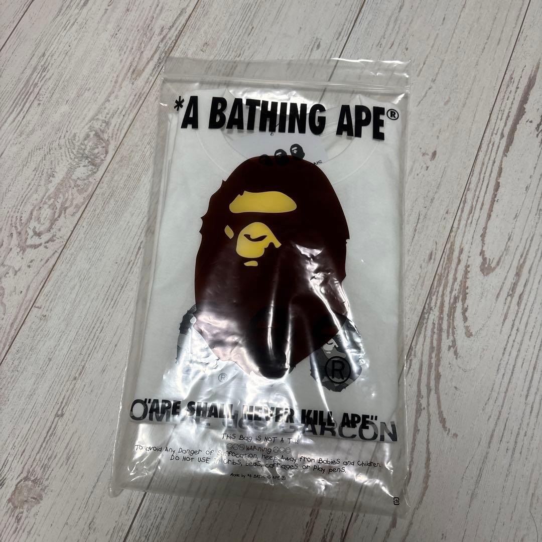 Mサイズ新品エイプ コムデギャルソン 大阪5周年記念 T ホワイト